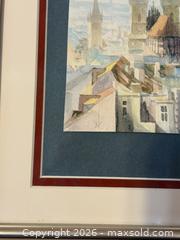 MaxSold Auction: Vintage Signed Framed Watercolor Art: Prague  - San Jose (California, USA) SELLER MANAGED Estate Sale Online Auction - South 16th Street