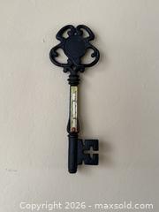 MaxSold Auction: Wall Mounted Cast Iron Decorative Key Thermometer - San Jose (California, USA) SELLER MANAGED Estate Sale Online Auction - South 16th Street