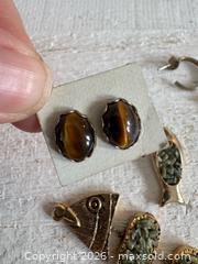 MaxSold Auction: Mixed Jewelry Lot - Charms, Earrings and Pin Brooch - Kingston (Ontario, Canada) SELLER MANAGED Downsizing Online Auction - Bishop Street