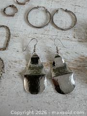 MaxSold Auction: Mixed Lot of Silver Toned Pierced Earrings  - Kingston (Ontario, Canada) SELLER MANAGED Downsizing Online Auction - Bishop Street