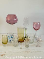 MaxSold Auction: Mixed Lot of Single Vintage Drinking Glasses - Wine, Water, Juice, Shot Glasses - Kingston (Ontario, Canada) SELLER MANAGED Downsizing Online Auction - Bishop Street