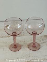 MaxSold Auction: Pair of Chubby Light Pink Glasses Made in Mexico - Kingston (Ontario, Canada) SELLER MANAGED Downsizing Online Auction - Bishop Street