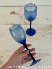 MaxSold Auction: Pair of Cobalt Blue Wine Glasses - Kingston (Ontario, Canada) SELLER MANAGED Downsizing Online Auction - Bishop Street