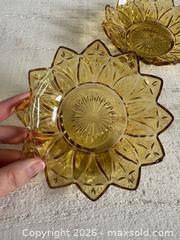 MaxSold Auction: Pair of Vintage Amber Glass Shaped Trinket Dishes - Kingston (Ontario, Canada) SELLER MANAGED Downsizing Online Auction - Bishop Street