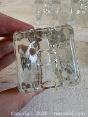 MaxSold Auction: Set of Five Juhava Ri-Jalka Finland Mid Century Modern Icy Glass Footed Candle Holders - Kingston (Ontario, Canada) SELLER MANAGED Downsizing Online Auction - Bishop Street