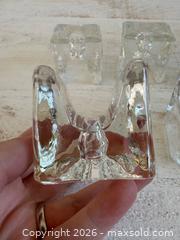 MaxSold Auction: Set of Five Juhava Ri-Jalka Finland Mid Century Modern Icy Glass Footed Candle Holders - Kingston (Ontario, Canada) SELLER MANAGED Downsizing Online Auction - Bishop Street