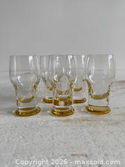 MaxSold Auction: Set of Five Yellow/Orange Tone Shot Glasses - Kingston (Ontario, Canada) SELLER MANAGED Downsizing Online Auction - Bishop Street