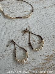 MaxSold Auction: Set of Pearl Accent Necklace, Bracelet, and Dangle Earrings  - Kingston (Ontario, Canada) SELLER MANAGED Downsizing Online Auction - Bishop Street