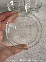 MaxSold Auction: Set of Six PYREX 6oz Clear Glass Dip Bowls - Small Set of Glass Bowls - Kingston (Ontario, Canada) SELLER MANAGED Downsizing Online Auction - Bishop Street