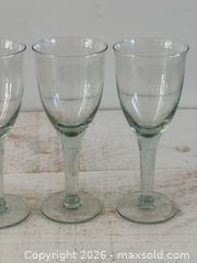 MaxSold Auction: Set of Three Faint Blue/Green Wine Glasses - Kingston (Ontario, Canada) SELLER MANAGED Downsizing Online Auction - Bishop Street