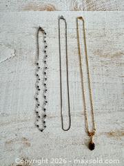 MaxSold Auction: Set of Three Mixed Fashion Jewelry Necklaces - Kingston (Ontario, Canada) SELLER MANAGED Downsizing Online Auction - Bishop Street