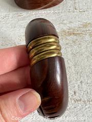 MaxSold Auction: Set of Two Wooden Carved Bracelet Bangles  - Kingston (Ontario, Canada) SELLER MANAGED Downsizing Online Auction - Bishop Street
