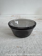 MaxSold Auction: Single Small Smoky Glass Anchor Hocking Custard Cup - Kingston (Ontario, Canada) SELLER MANAGED Downsizing Online Auction - Bishop Street