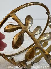 MaxSold Auction: Small Vintage Brass Open Style Bowl Holder with Connected Leaf Design - Kingston (Ontario, Canada) SELLER MANAGED Downsizing Online Auction - Bishop Street