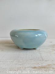 MaxSold Auction: Vintage Baby Blue Ceramic Footed Planter Pot  - Kingston (Ontario, Canada) SELLER MANAGED Downsizing Online Auction - Bishop Street