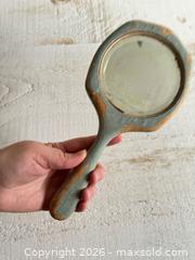 MaxSold Auction: Vintage Blue Chippy Paint Wooden Hand Mirror - Kingston (Ontario, Canada) SELLER MANAGED Downsizing Online Auction - Bishop Street