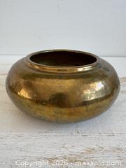 MaxSold Auction: Vintage Brass Shallow Bowl Style Plater Pot  - Kingston (Ontario, Canada) SELLER MANAGED Downsizing Online Auction - Bishop Street