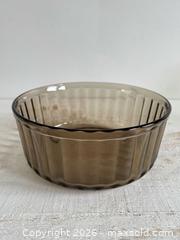 MaxSold Auction: Vintage Brown Smoky Glass Large ARCOPAL Serving Dish - Kingston (Ontario, Canada) SELLER MANAGED Downsizing Online Auction - Bishop Street