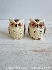 MaxSold Auction: Vintage Chubby Owl Salt and Pepper Shakers Made in Japan  - Kingston (Ontario, Canada) SELLER MANAGED Downsizing Online Auction - Bishop Street