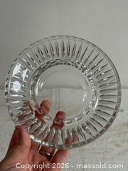 MaxSold Auction: Vintage Clear Glass Ashtray with Slots and Patterned Rim/Base - Kingston (Ontario, Canada) SELLER MANAGED Downsizing Online Auction - Bishop Street