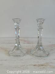 MaxSold Auction: Vintage Clear Glass Candlestick Holders  - Kingston (Ontario, Canada) SELLER MANAGED Downsizing Online Auction - Bishop Street