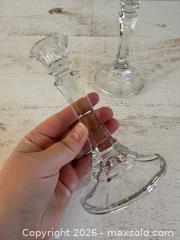 MaxSold Auction: Vintage Clear Glass Candlestick Holders  - Kingston (Ontario, Canada) SELLER MANAGED Downsizing Online Auction - Bishop Street