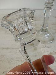 MaxSold Auction: Vintage Clear Glass Candlestick Holders  - Kingston (Ontario, Canada) SELLER MANAGED Downsizing Online Auction - Bishop Street