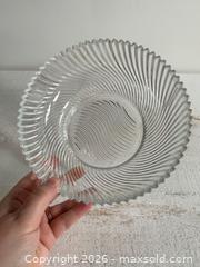 MaxSold Auction: Vintage Clear Glass Swirled Medium Sized Serving Bowl - Kingston (Ontario, Canada) SELLER MANAGED Downsizing Online Auction - Bishop Street