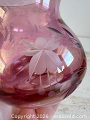 MaxSold Auction: Vintage Dainty Glass Vase with Carved Flower Design  - Kingston (Ontario, Canada) SELLER MANAGED Downsizing Online Auction - Bishop Street