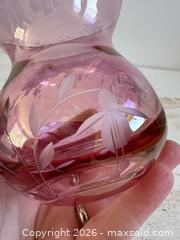 MaxSold Auction: Vintage Dainty Glass Vase with Carved Flower Design  - Kingston (Ontario, Canada) SELLER MANAGED Downsizing Online Auction - Bishop Street