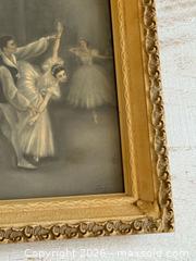 MaxSold Auction: Vintage Dancing Ballerinas Print by Sophie in Ornate Picture Frame - Kingston (Ontario, Canada) SELLER MANAGED Downsizing Online Auction - Bishop Street