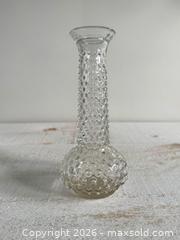 MaxSold Auction: Vintage EO Brody Glass Co Clear Hobnail Vase USA - Kingston (Ontario, Canada) SELLER MANAGED Downsizing Online Auction - Bishop Street