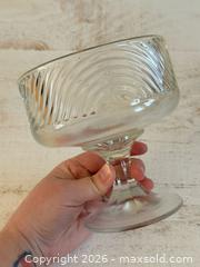 MaxSold Auction: Vintage E.O Brody Wavy Raised Pedestal Clear Glass Trinket Bowl - Kingston (Ontario, Canada) SELLER MANAGED Downsizing Online Auction - Bishop Street