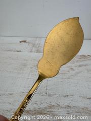 MaxSold Auction: Vintage Golden Lifetime Cutlery Cake Server with Floral Handle  - Kingston (Ontario, Canada) SELLER MANAGED Downsizing Online Auction - Bishop Street