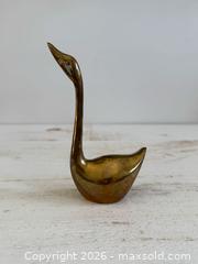 MaxSold Auction: Vintage Long Neck Brass Goose Swan Figurine  - Kingston (Ontario, Canada) SELLER MANAGED Downsizing Online Auction - Bishop Street