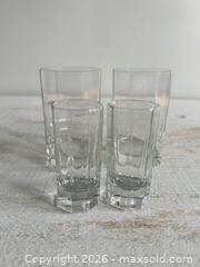 MaxSold Auction: Vintage Luminarc Octime Water Glasses Made in France - Set of 2 Drinking and Shot Glasses - Kingston (Ontario, Canada) SELLER MANAGED Downsizing Online Auction - Bishop Street