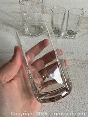 MaxSold Auction: Vintage Luminarc Octime Water Glasses Made in France - Set of 2 Drinking and Shot Glasses - Kingston (Ontario, Canada) SELLER MANAGED Downsizing Online Auction - Bishop Street
