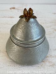 MaxSold Auction: Vintage Metal Powder Puff Musical Vanity Box  - Kingston (Ontario, Canada) SELLER MANAGED Downsizing Online Auction - Bishop Street