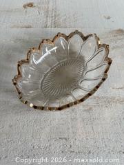 MaxSold Auction: Vintage Oval Serving Tray with Scalloped Edge and Gold Trim  - Kingston (Ontario, Canada) SELLER MANAGED Downsizing Online Auction - Bishop Street