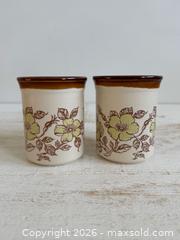 MaxSold Auction: Vintage Pair of Biltons England Green Flower Mugs  - Kingston (Ontario, Canada) SELLER MANAGED Downsizing Online Auction - Bishop Street