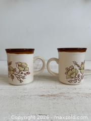 MaxSold Auction: Vintage Pair of Biltons England Green Flower Mugs  - Kingston (Ontario, Canada) SELLER MANAGED Downsizing Online Auction - Bishop Street