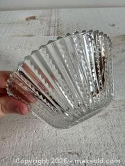 MaxSold Auction: Vintage Pleated Clear Glass Small Bowl Made in Indonesia  - Kingston (Ontario, Canada) SELLER MANAGED Downsizing Online Auction - Bishop Street