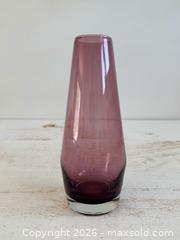 MaxSold Auction: Vintage Riihimaki Finland Amethyst Purple Art Glass Vase - Kingston (Ontario, Canada) SELLER MANAGED Downsizing Online Auction - Bishop Street