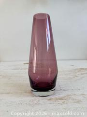 MaxSold Auction: Vintage Riihimaki Finland Amethyst Purple Art Glass Vase - Kingston (Ontario, Canada) SELLER MANAGED Downsizing Online Auction - Bishop Street