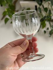 MaxSold Auction: Vintage Set of Four Petit Point Cut Short Wine Glasses - Made in France - Kingston (Ontario, Canada) SELLER MANAGED Downsizing Online Auction - Bishop Street