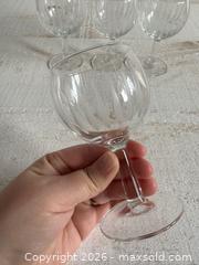 MaxSold Auction: Vintage Set of Four Petit Point Cut Short Wine Glasses - Made in France - Kingston (Ontario, Canada) SELLER MANAGED Downsizing Online Auction - Bishop Street