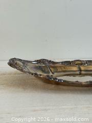 MaxSold Auction: Vintage Silver Plated Serving Tray with Embossed Edge Design  - Kingston (Ontario, Canada) SELLER MANAGED Downsizing Online Auction - Bishop Street