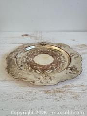 MaxSold Auction: Vintage Silver Plated Serving Tray with Exposed Copper Metal - Kingston (Ontario, Canada) SELLER MANAGED Downsizing Online Auction - Bishop Street