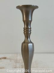 MaxSold Auction: Vintage Silver Tone Metal Single Candlestick Holder  - Kingston (Ontario, Canada) SELLER MANAGED Downsizing Online Auction - Bishop Street