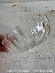 MaxSold Auction: Vintage Small Clear Glass Bowl with Slight Scalloped Edges - Kingston (Ontario, Canada) SELLER MANAGED Downsizing Online Auction - Bishop Street
